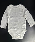 Body Carter's infantil branco básico - 6 meses