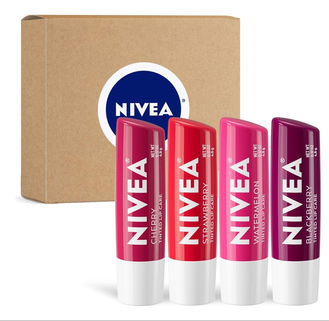 Nivea Lip Care kit com 4 unidades