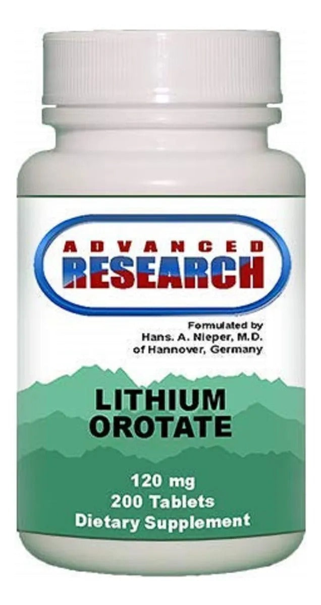 Lithium Orotate 120 mg- 200 capsulas