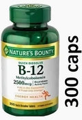 Nature`s Bounty B-12 2500 mcg 300 capsulas