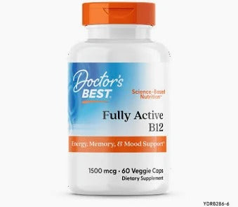 Suplemento Doctor's Best Fully Active B12 1500 mcg 60 caps